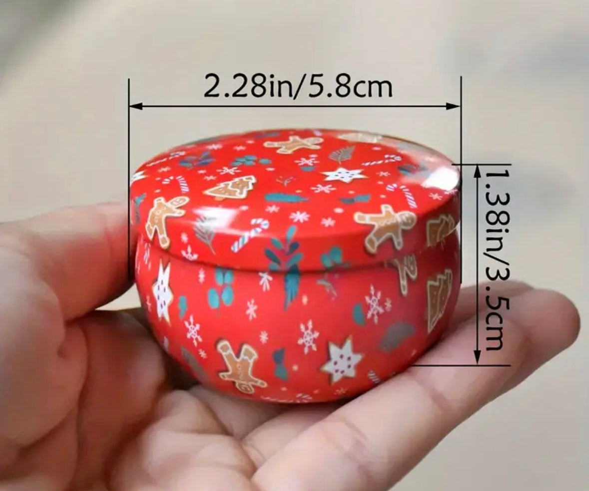 Contenant à bougie Noël pain d’épice