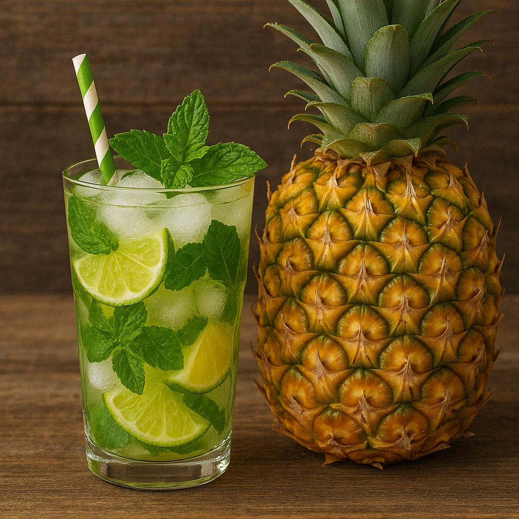Cocktail mojito et ananas