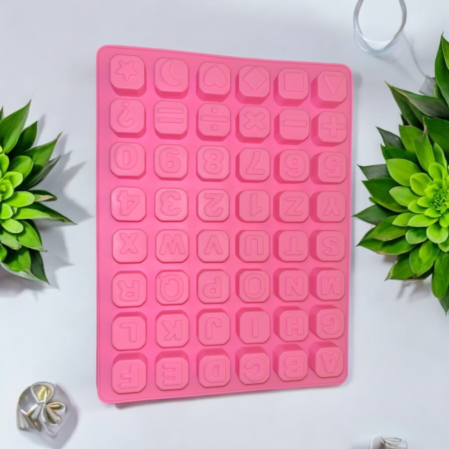 Moule silicone lettres et chiffres