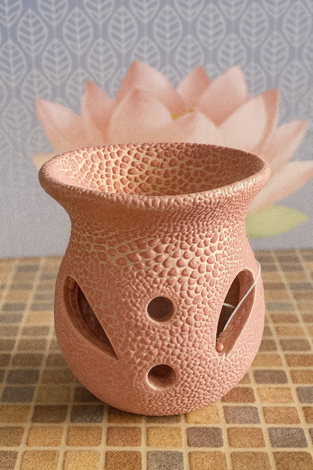 Brûleur en céramique — Design craquelé