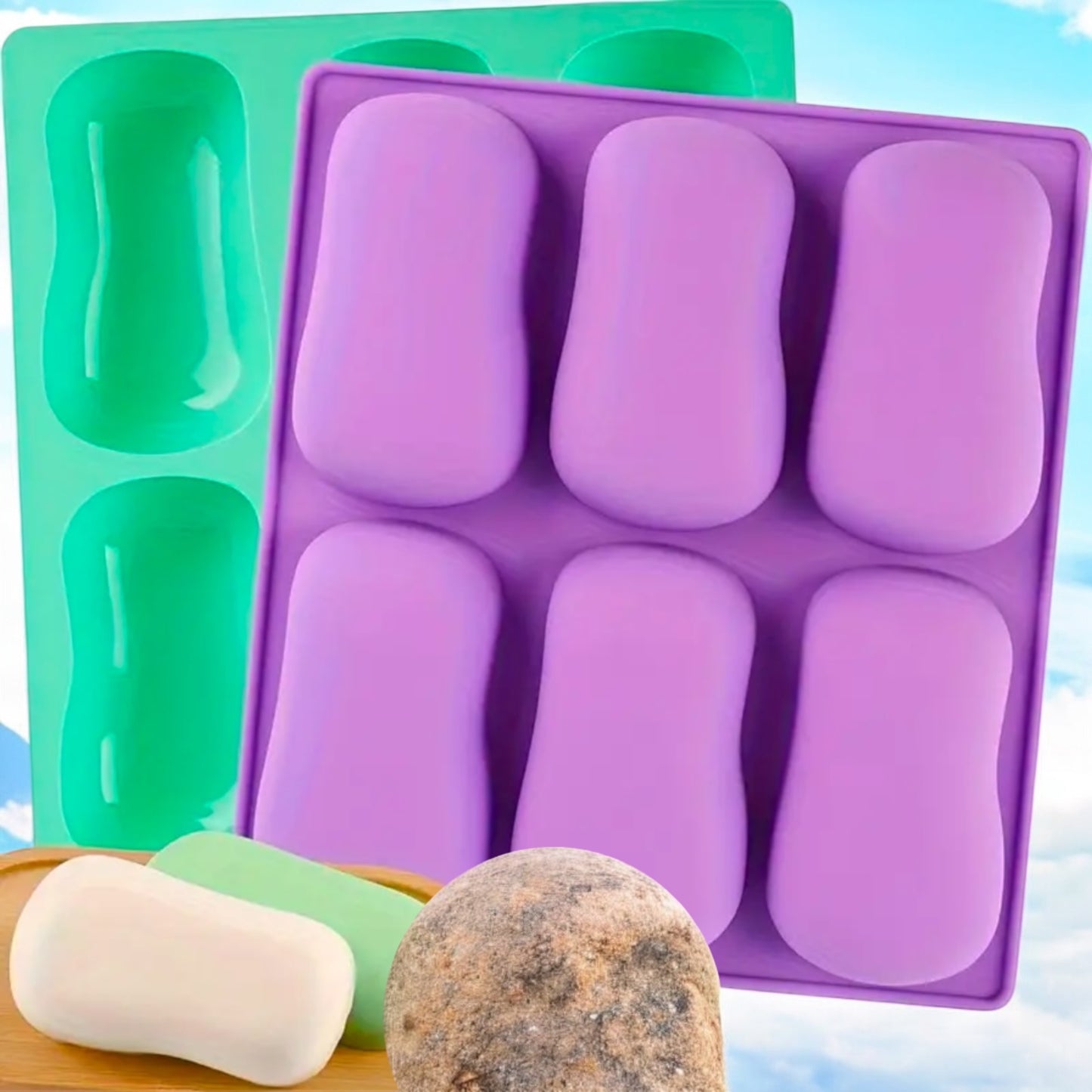 Moule silicone savon solide