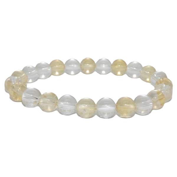 BRACELET "RÉUSSITE & AMPLIFICATEUR" MIX EN CITRINE ET CRISTAL DE ROCHE