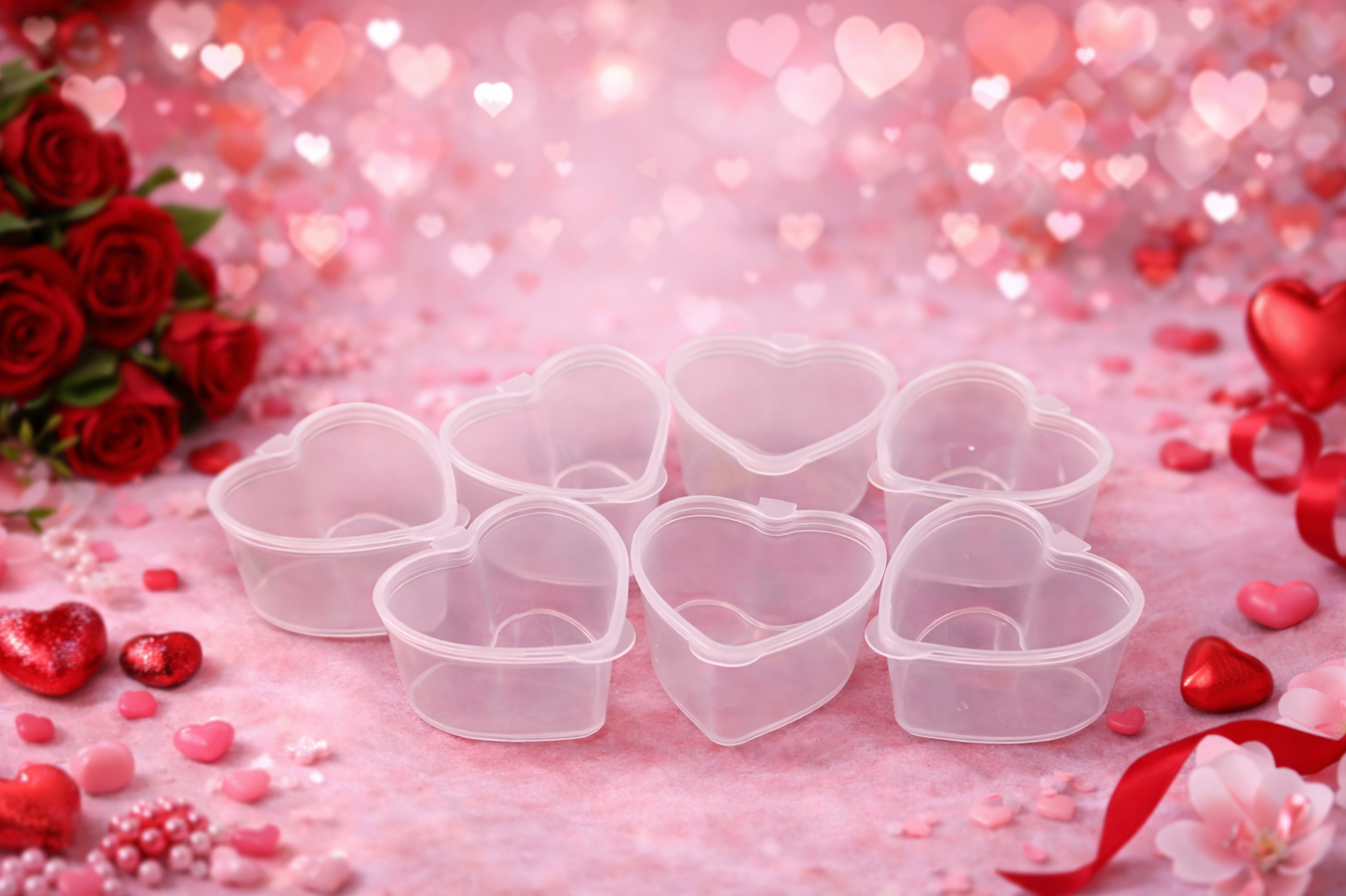 Pots cœur pour fondants Jelly