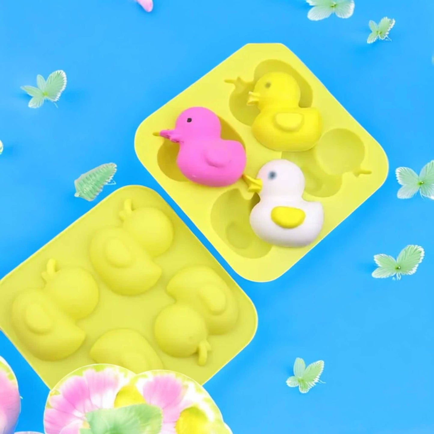 Moule silicone canard 4 cavités
