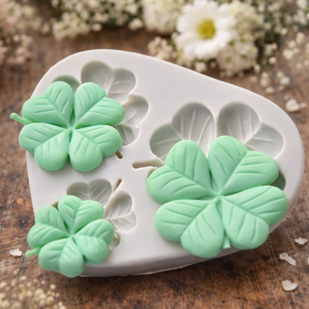 Moule en silicone – Trèfle à 4 Feuilles