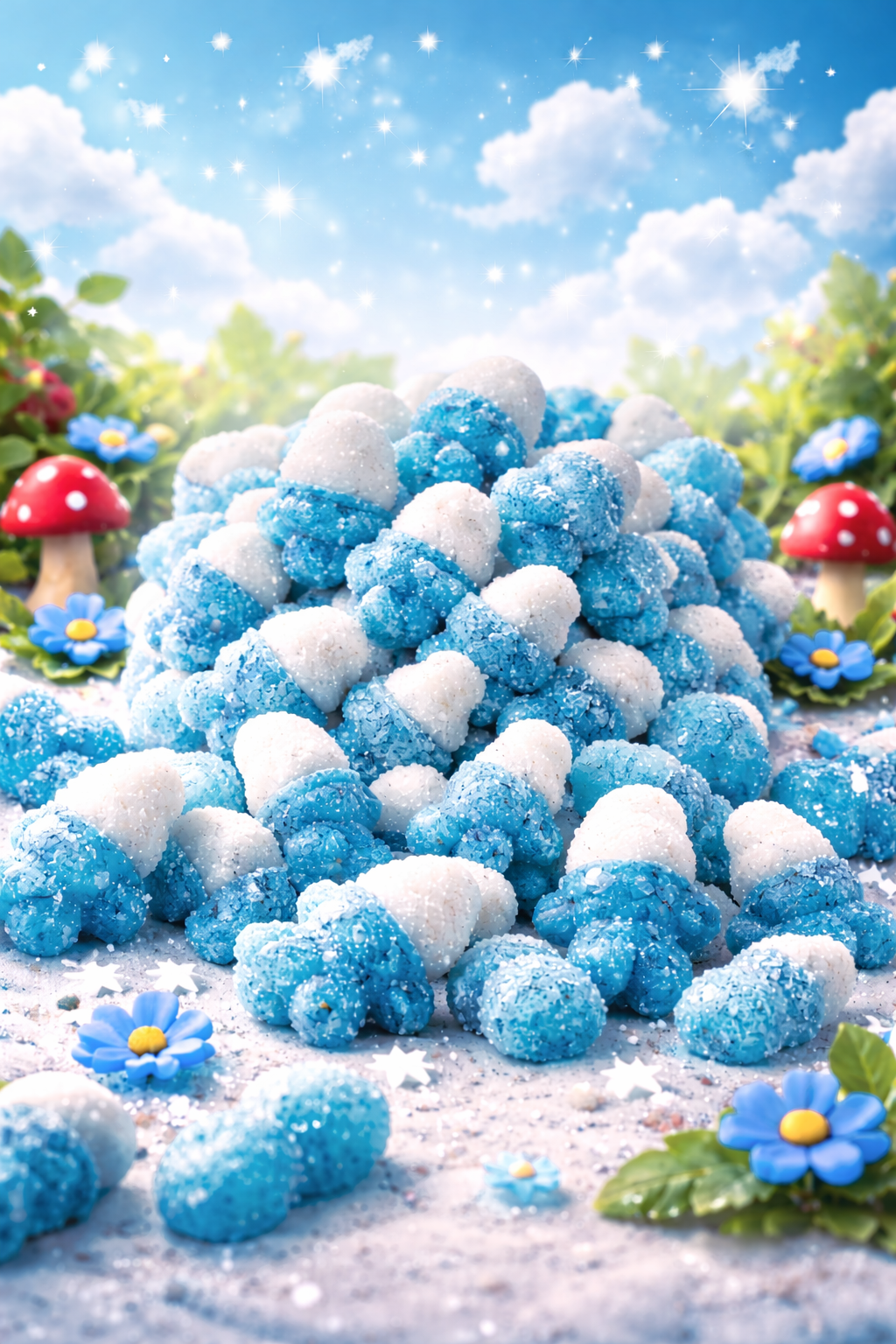 Bonbon bleu magique