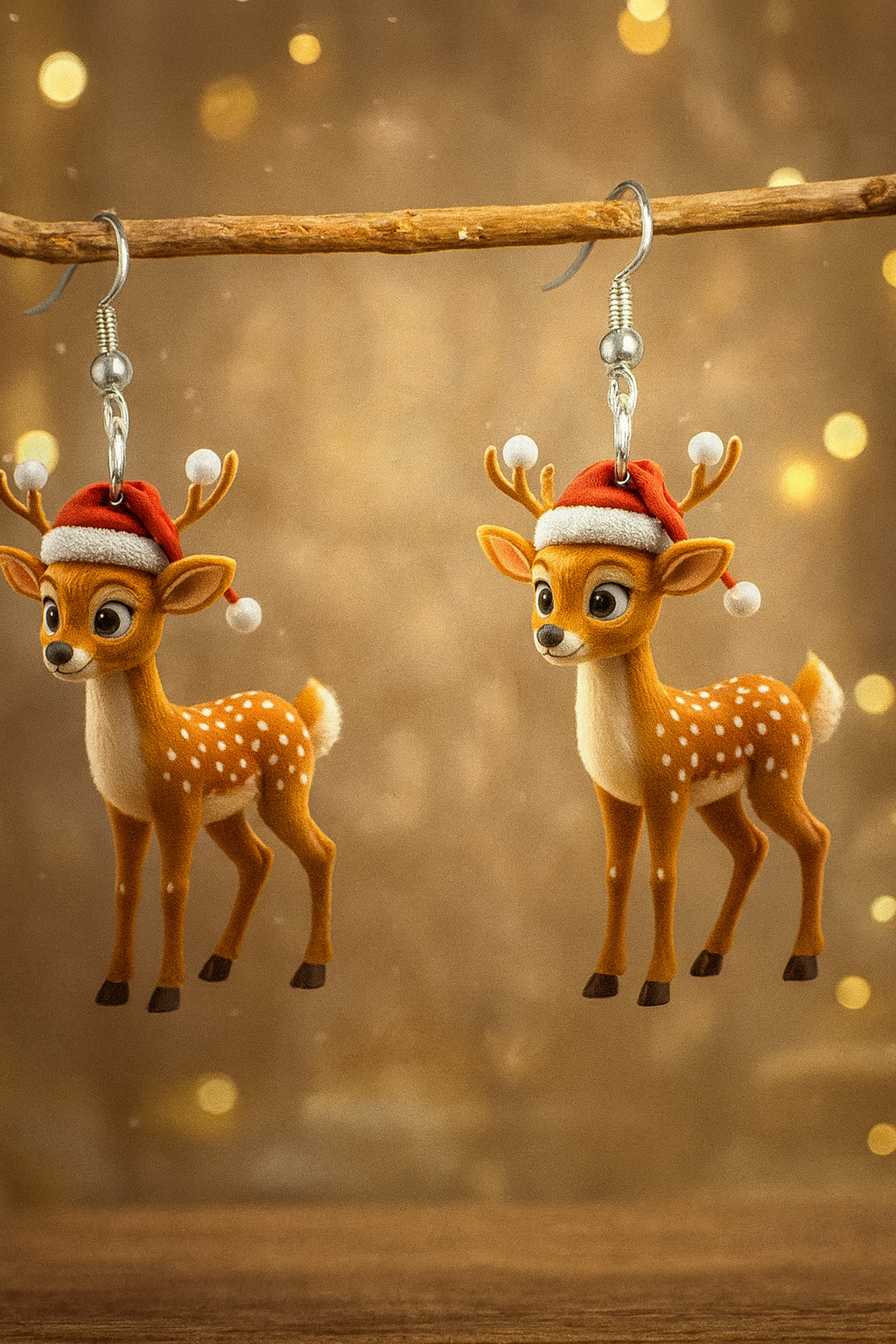 Boucles d’oreilles « Petit faon »