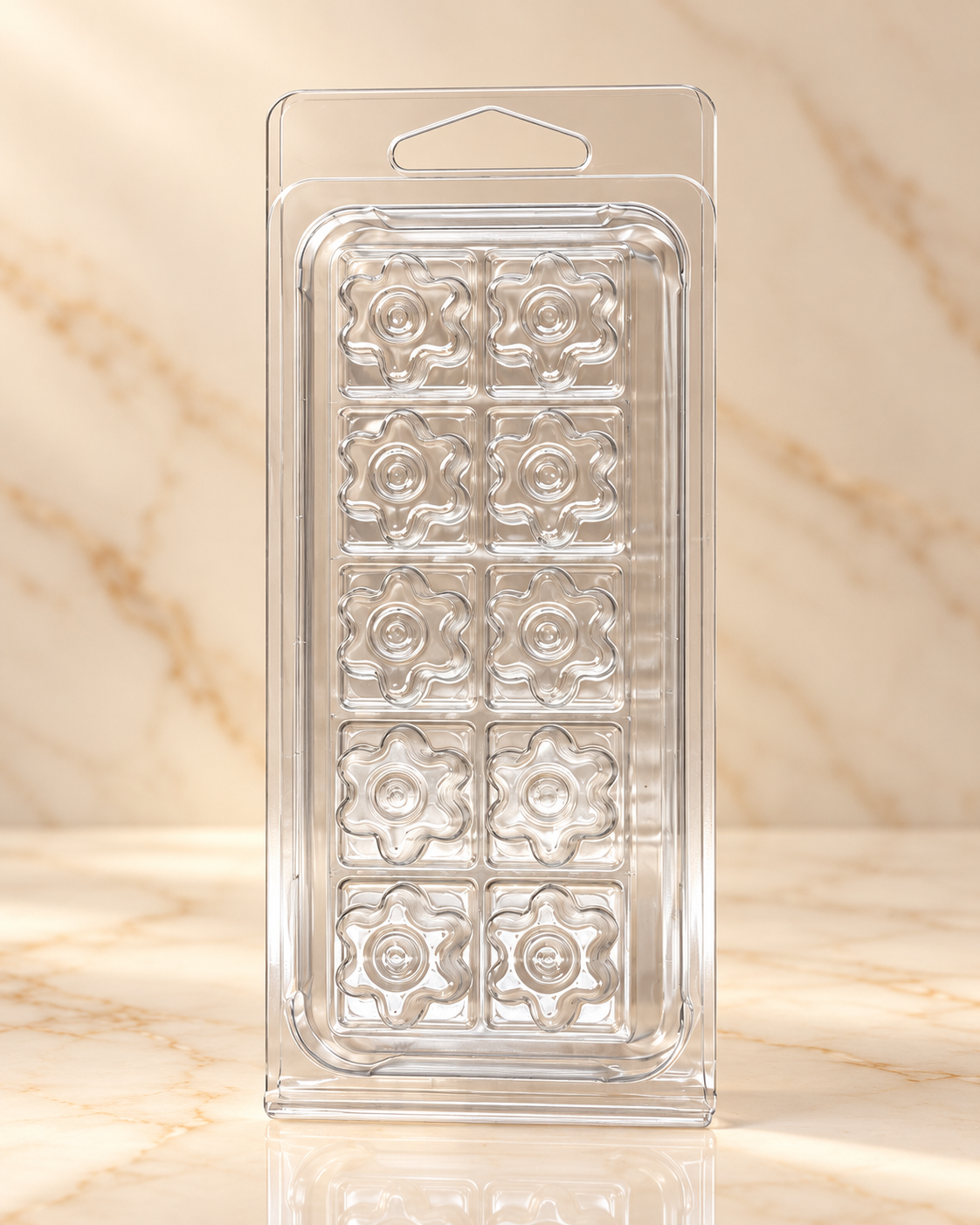Clamshell Fleurs – 10 Cavités – Pour Fondants Parfumés