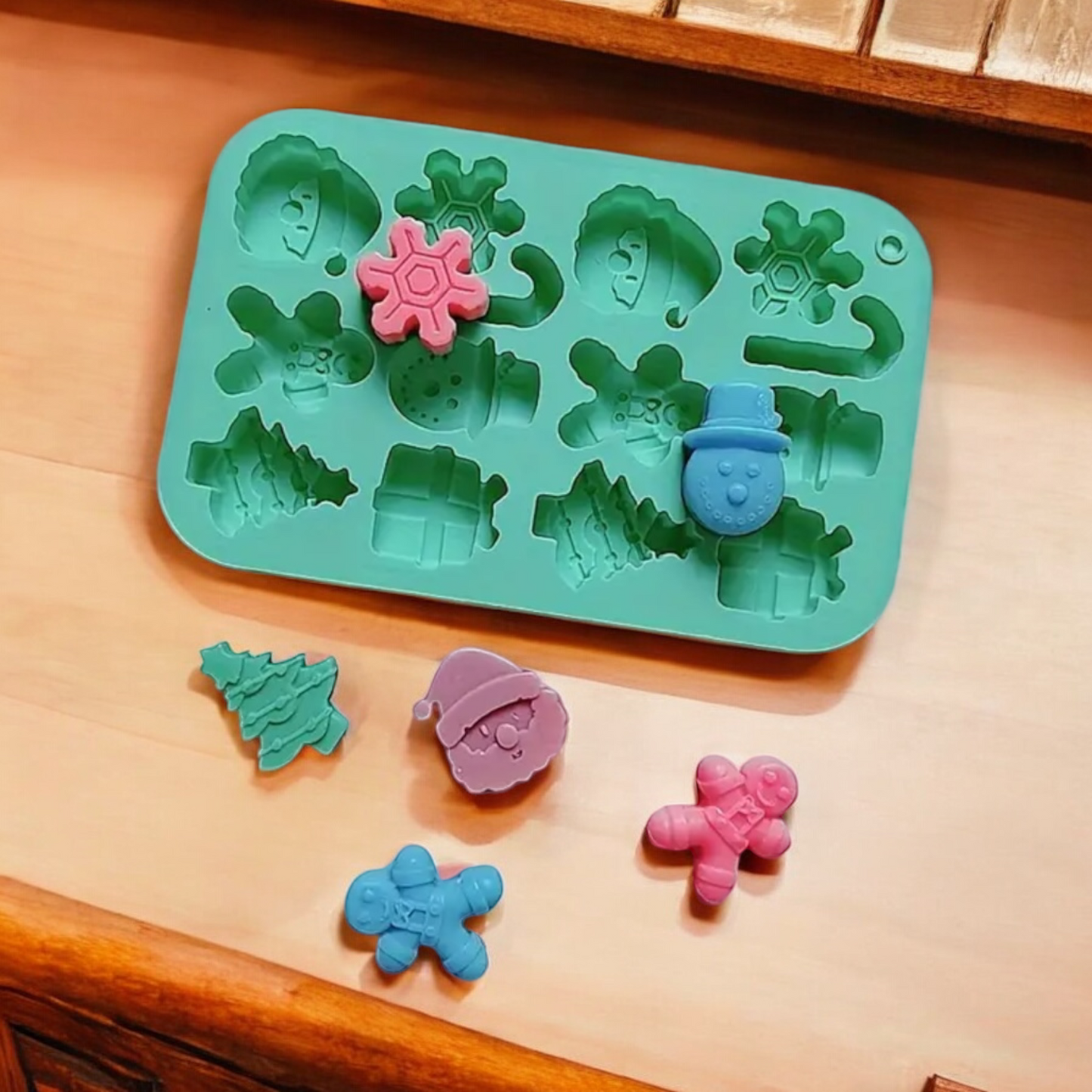 Moule silicone Noël 14 cavités