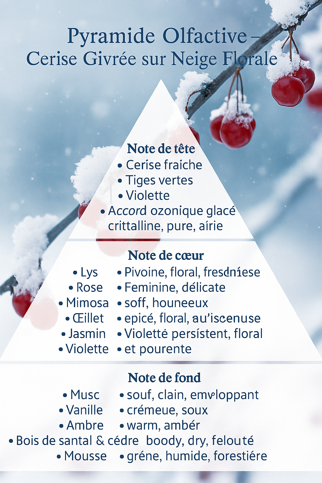 Cerises sur la neige