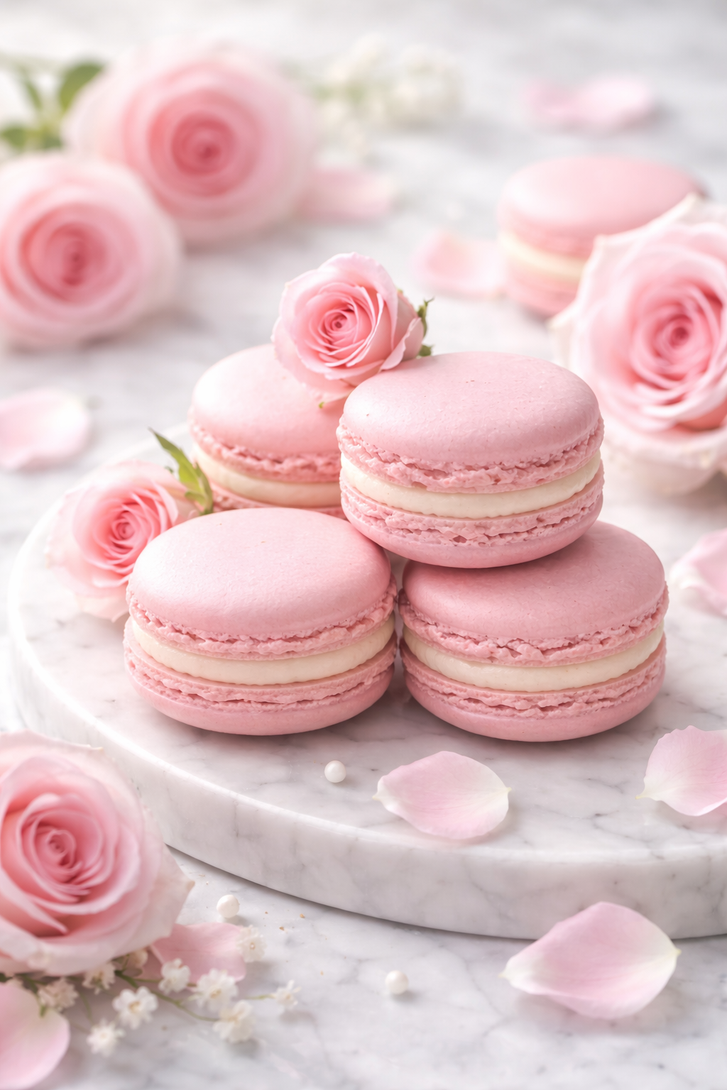Macaron rose