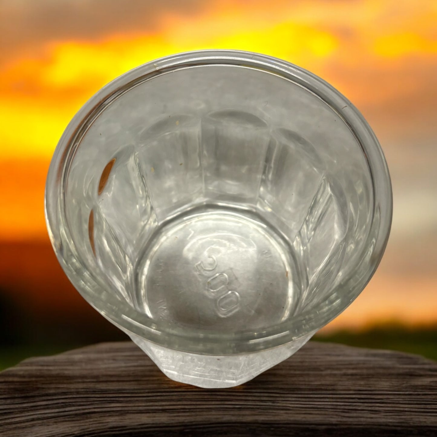 Contenant pour bougie en verre