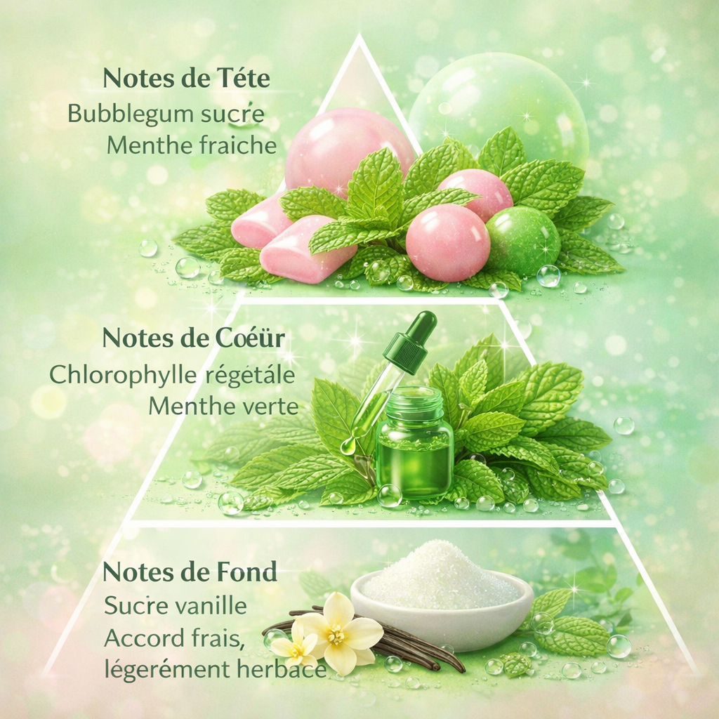 bubbelgum menthe chlorophylle