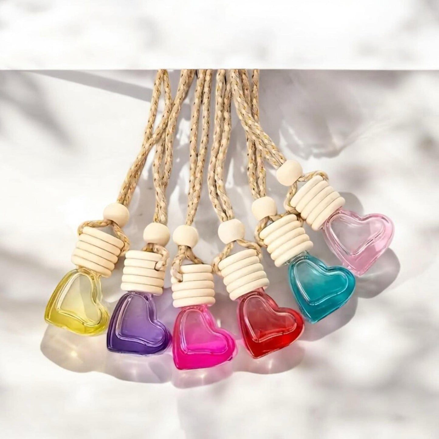 Diffuseur voiture coeur multicolore