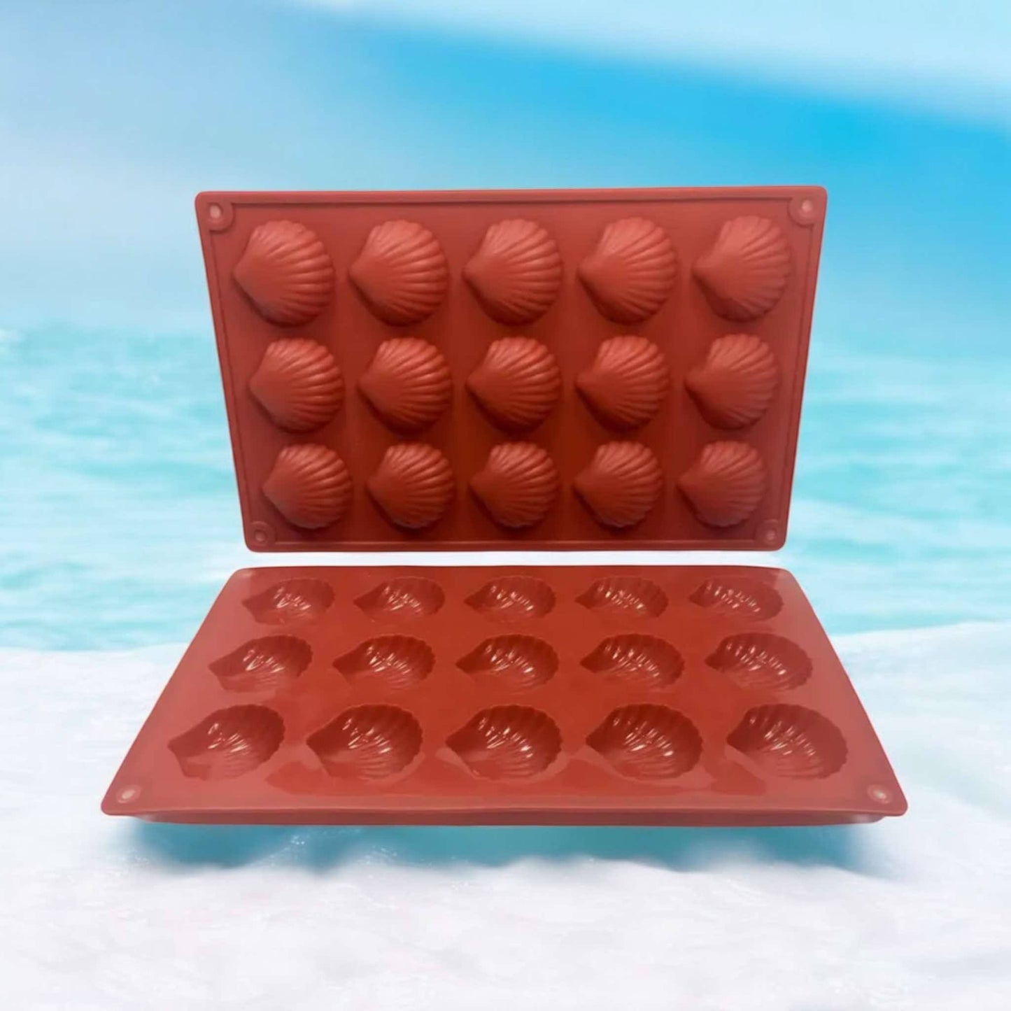 Moule silicone coquillages 15 cavités