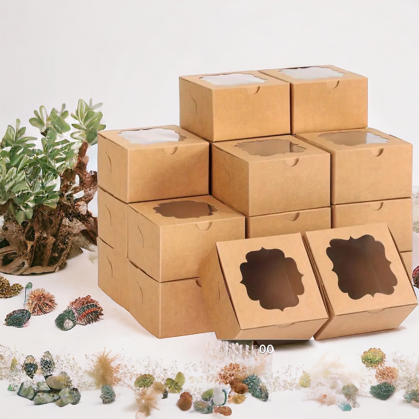 Boîte kraft 10x10x6cm