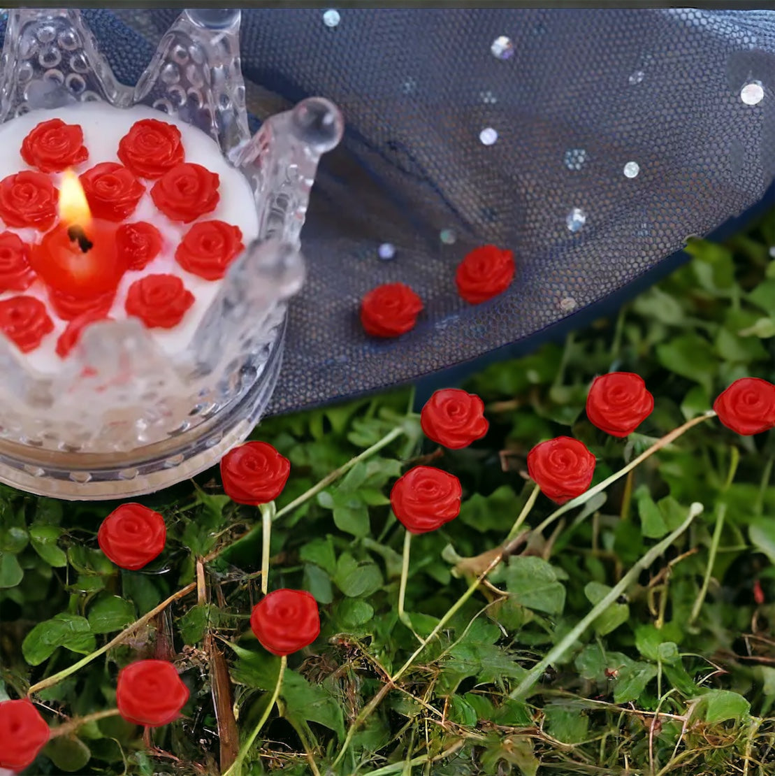 Moule silicone petite rose