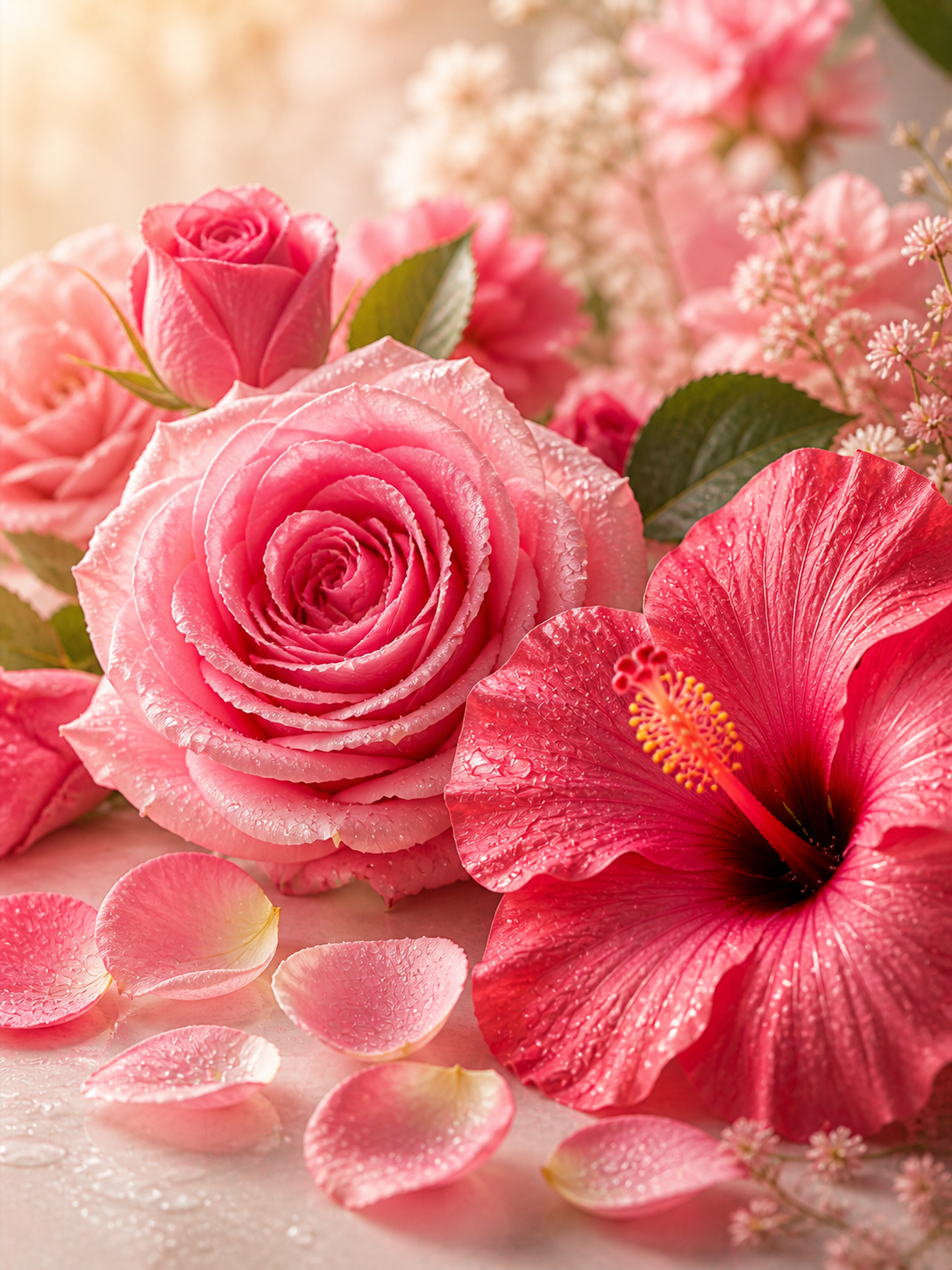 Rose de Damas au Nectar d’Hibiscus /N°Lot: TC-26263