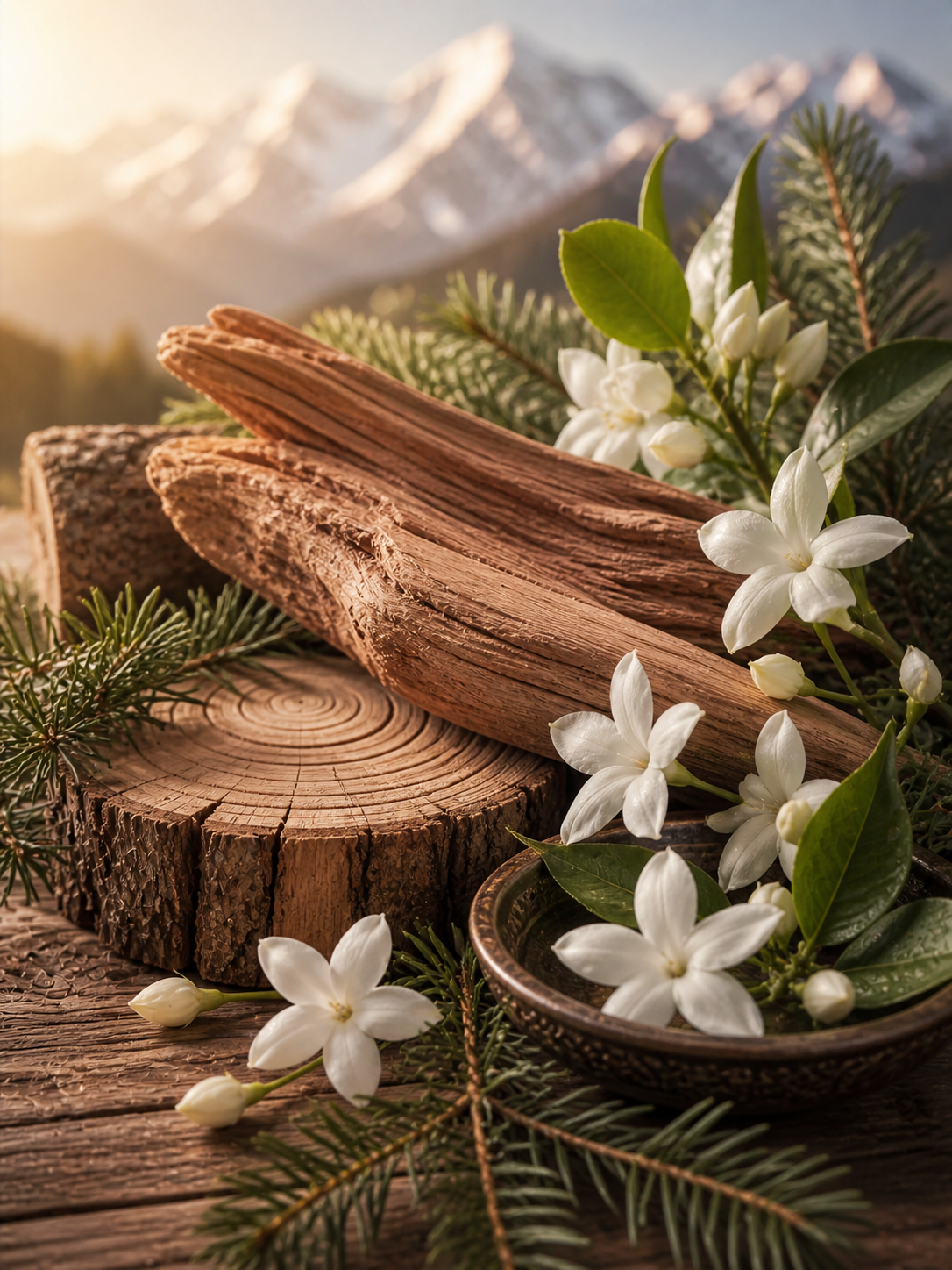 Cèdre D’Himalaya et Jasmin