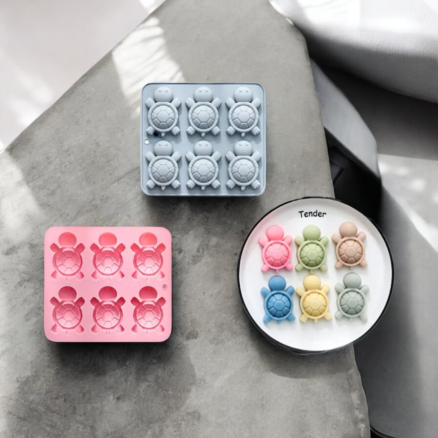 Moule silicone Tortue 6 cavités