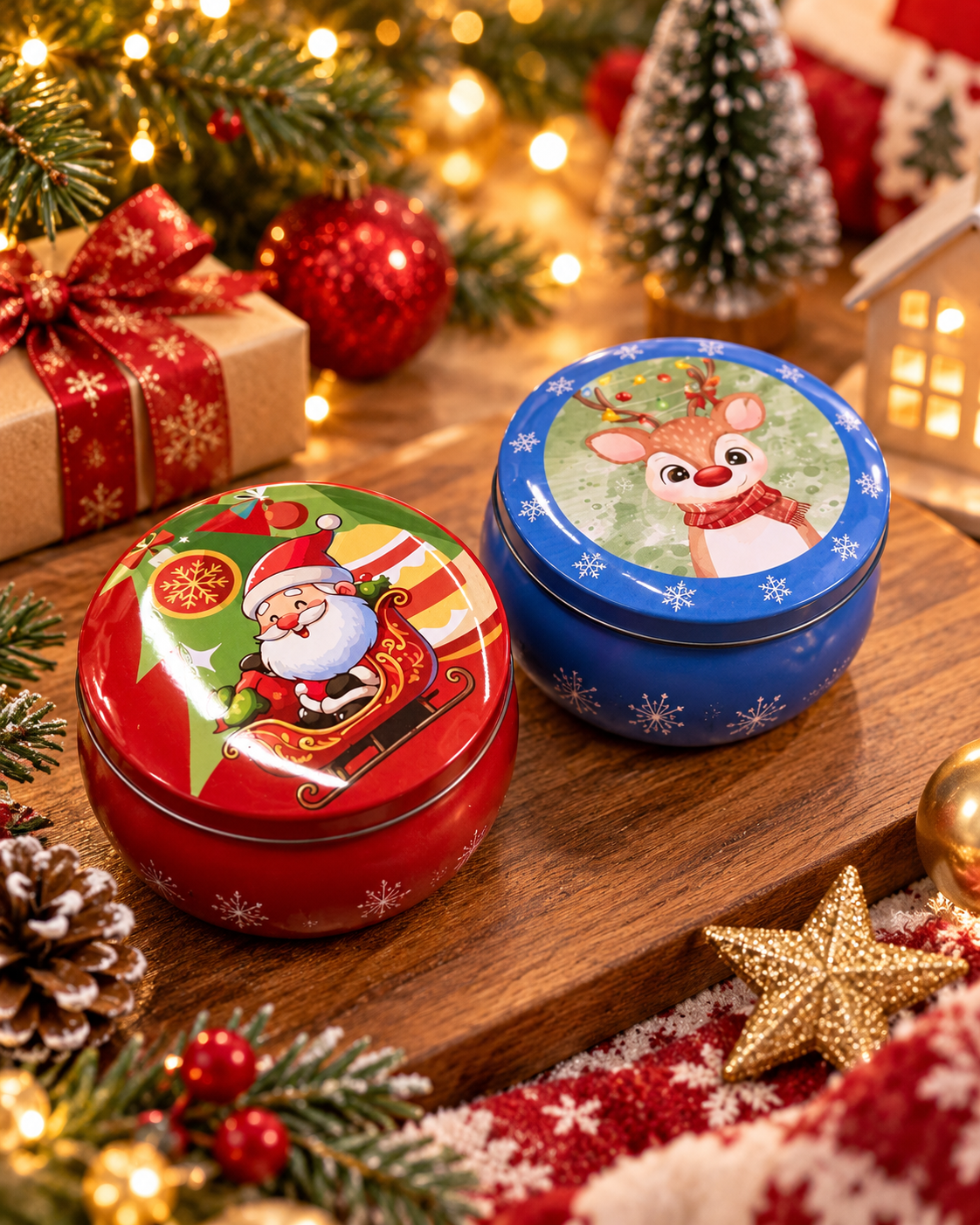 Boîtes Métalliques de Noël – 115 ml
