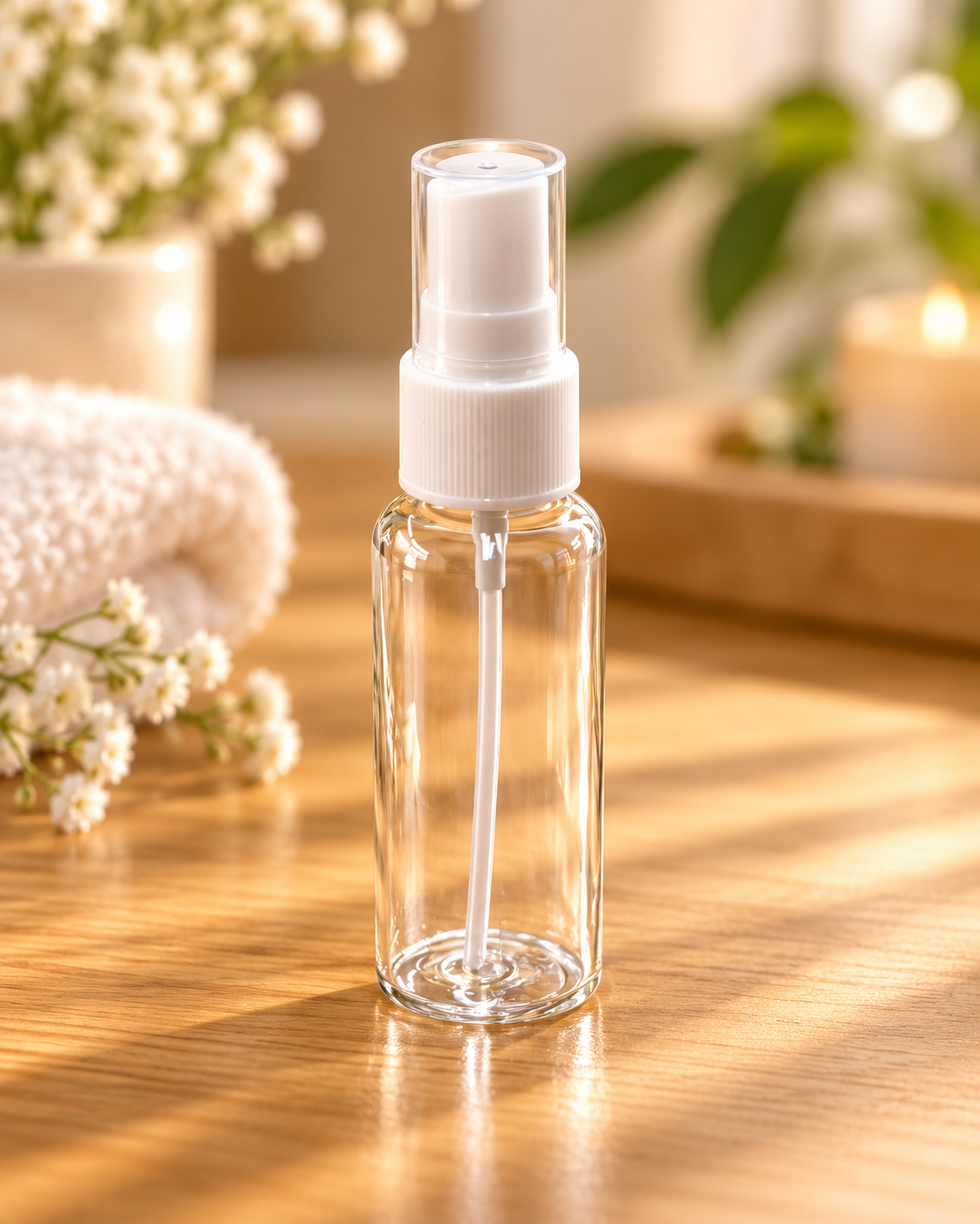 Vaporisateur en Plastique Transparent – 50 ml