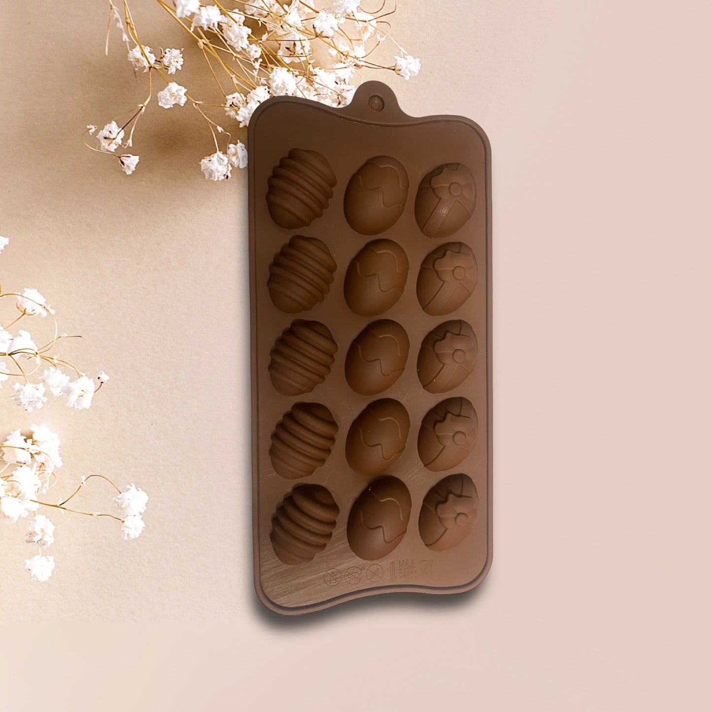 Moule silicone Oeuf de pâques 15 cavités