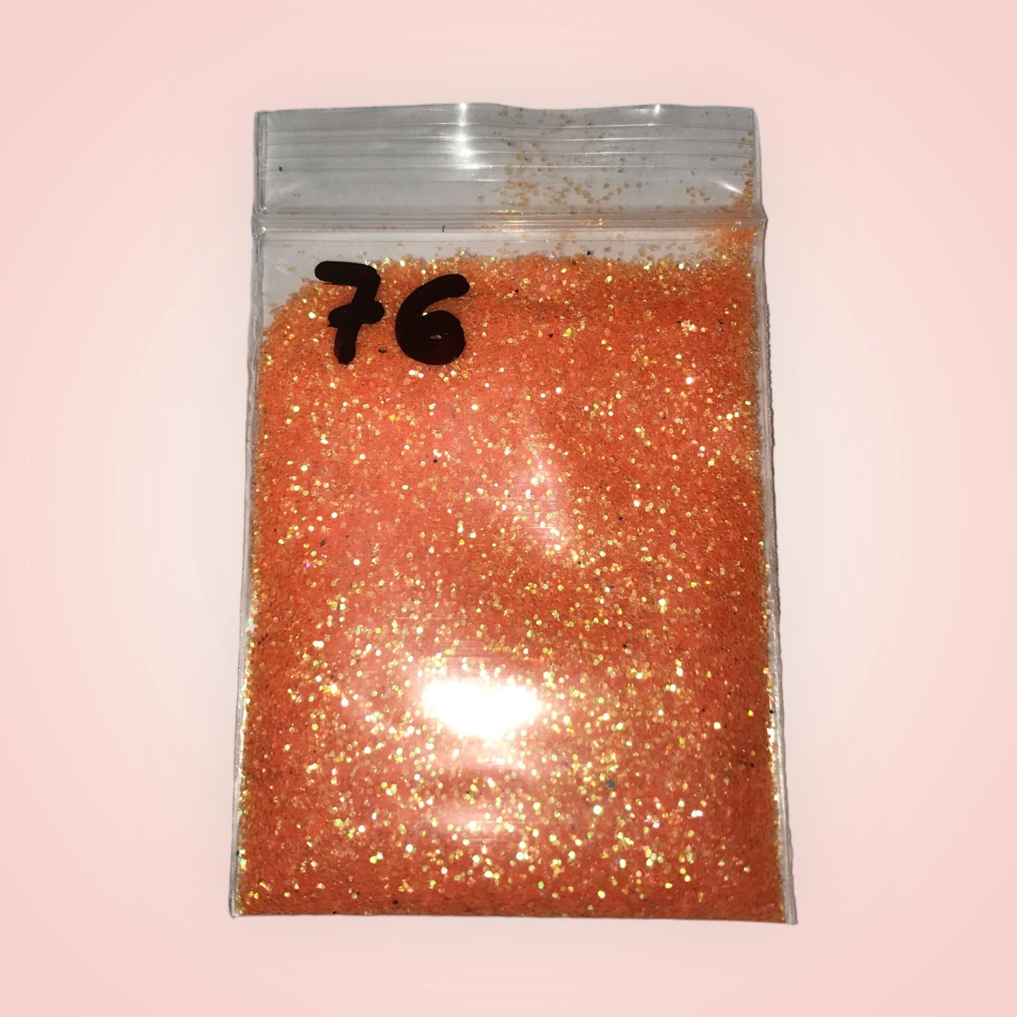 Paillette Orange Fluo Holographique 76