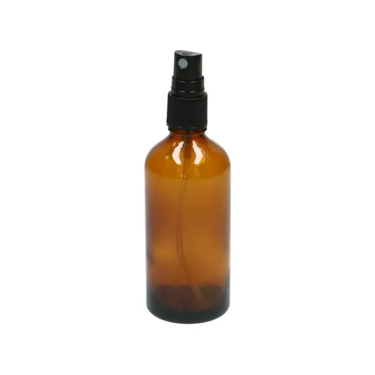 Flacon vaporisateur, verre, ambré, 100 ml