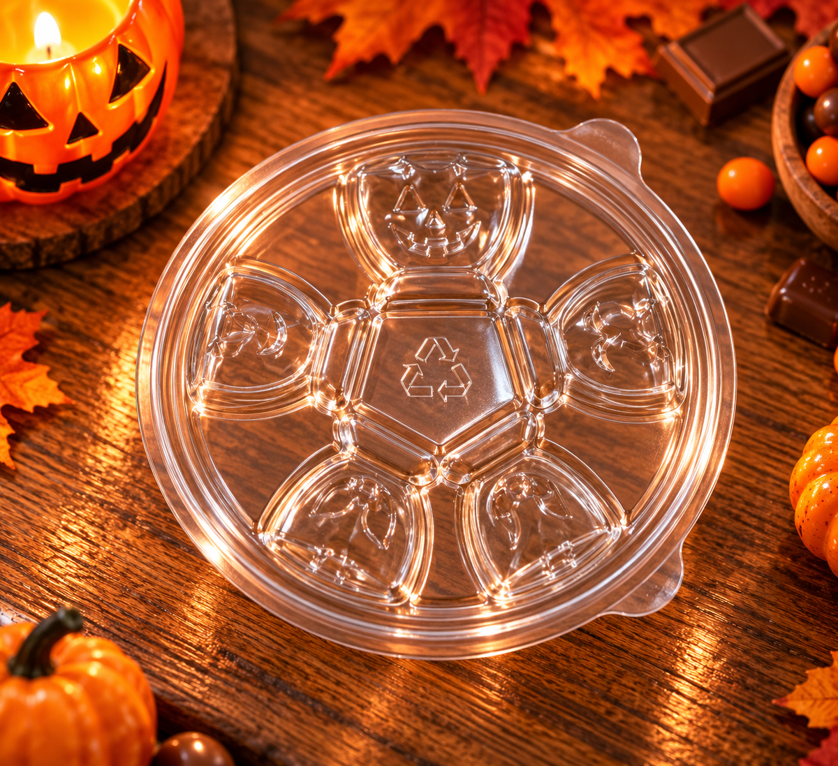 Clamshell Rond – 5 Cavités – Petits Brûleurs à Fondants Parfumés