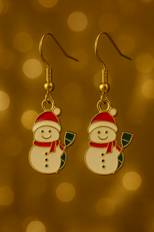 Boucles d’oreilles « Bonhomme de neige »