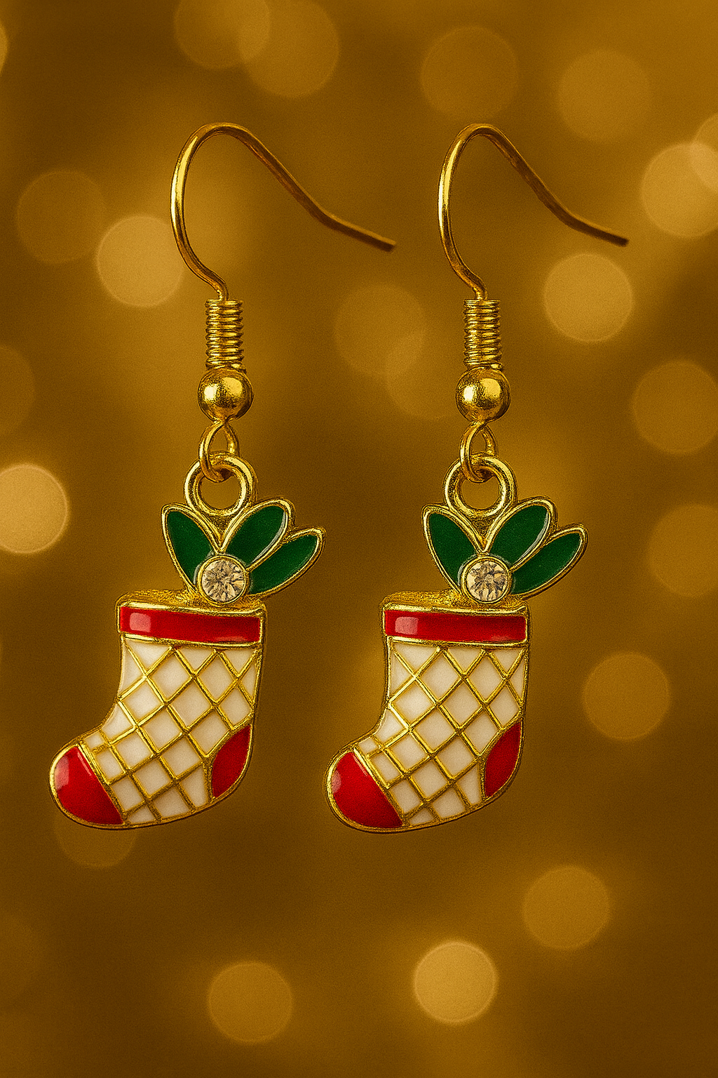 Boucles d’oreilles « Botte du Père Noël »