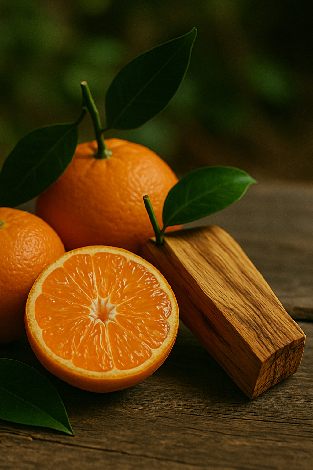 Mandarine palo santo