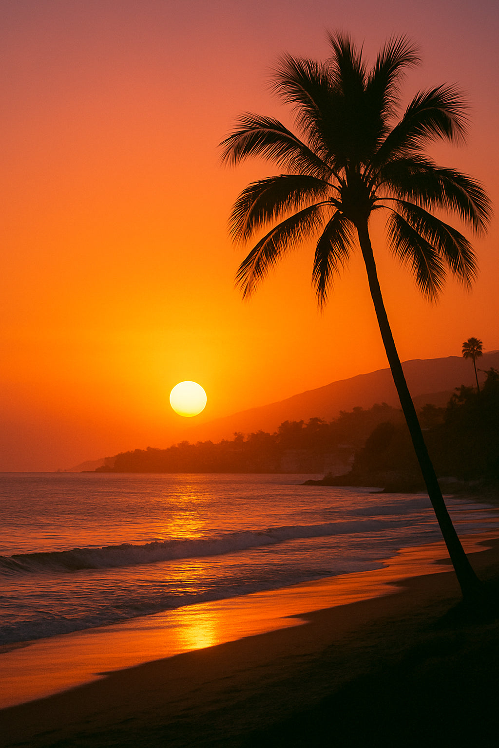 Coucher de soleil à Malibu