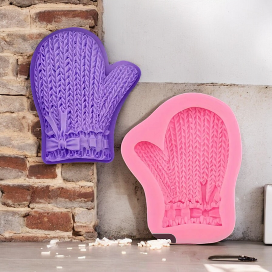 Moule silicone gant de Noël