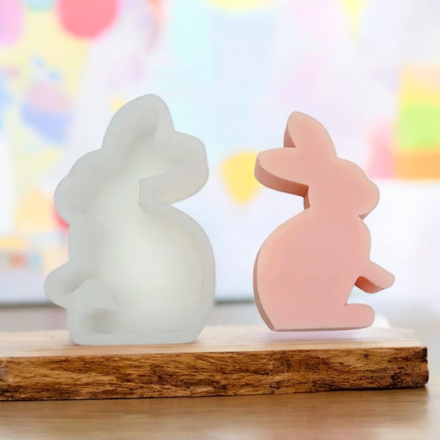 Moule silicone bougie lapin de Pâques