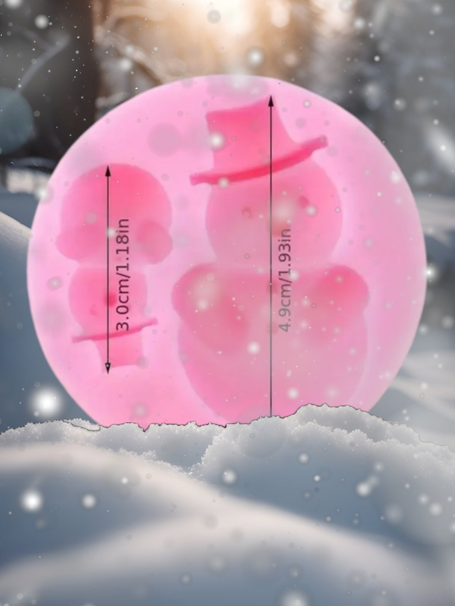 Moule silicone bonhomme de neige