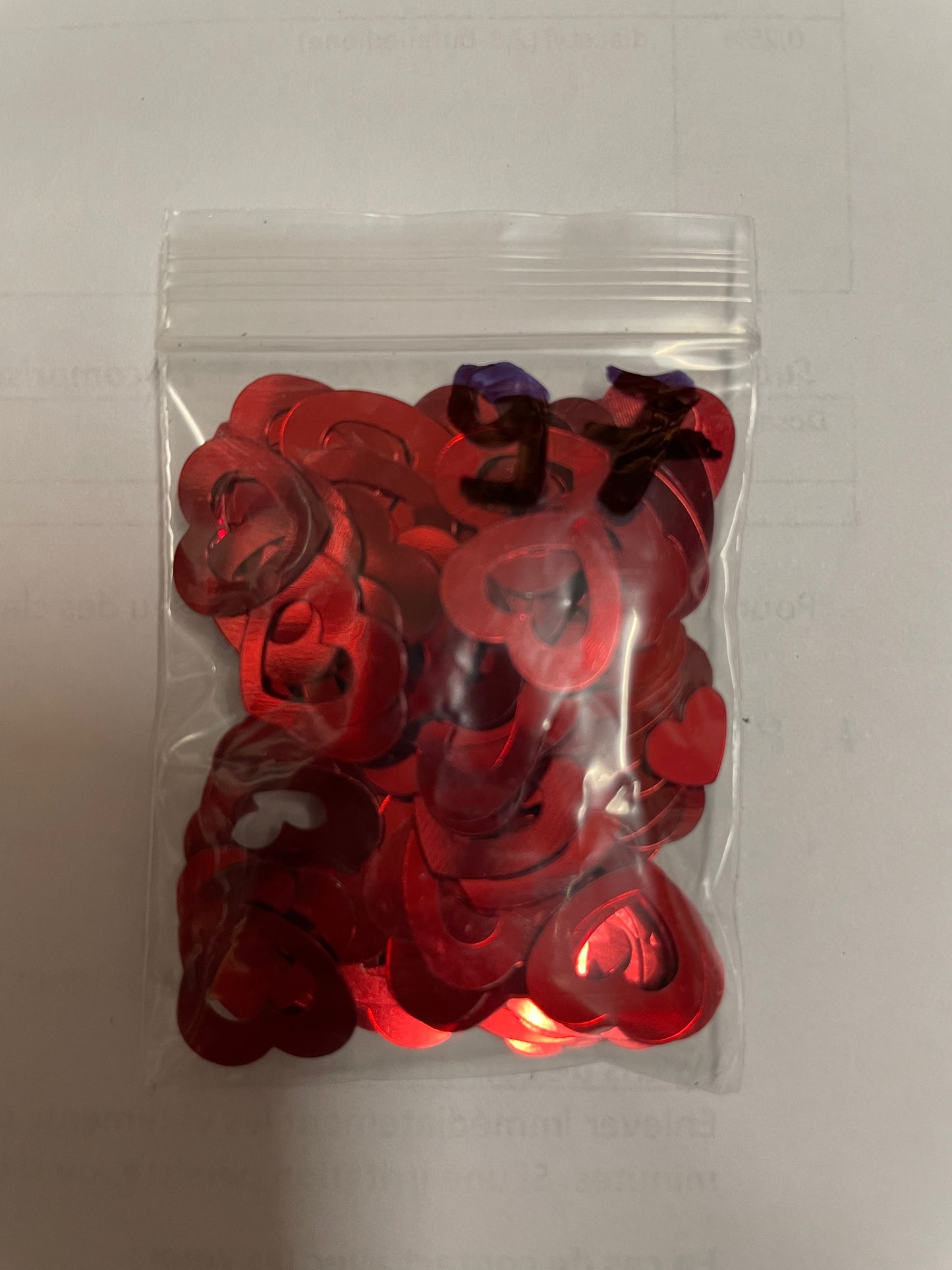 Paillette mix de 2 cœurs 97
