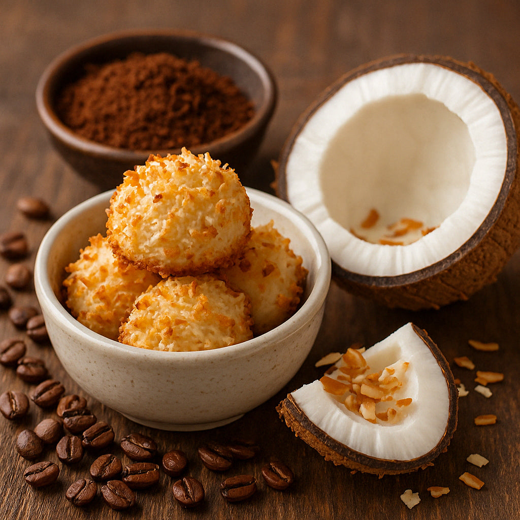 Coco grillée et café