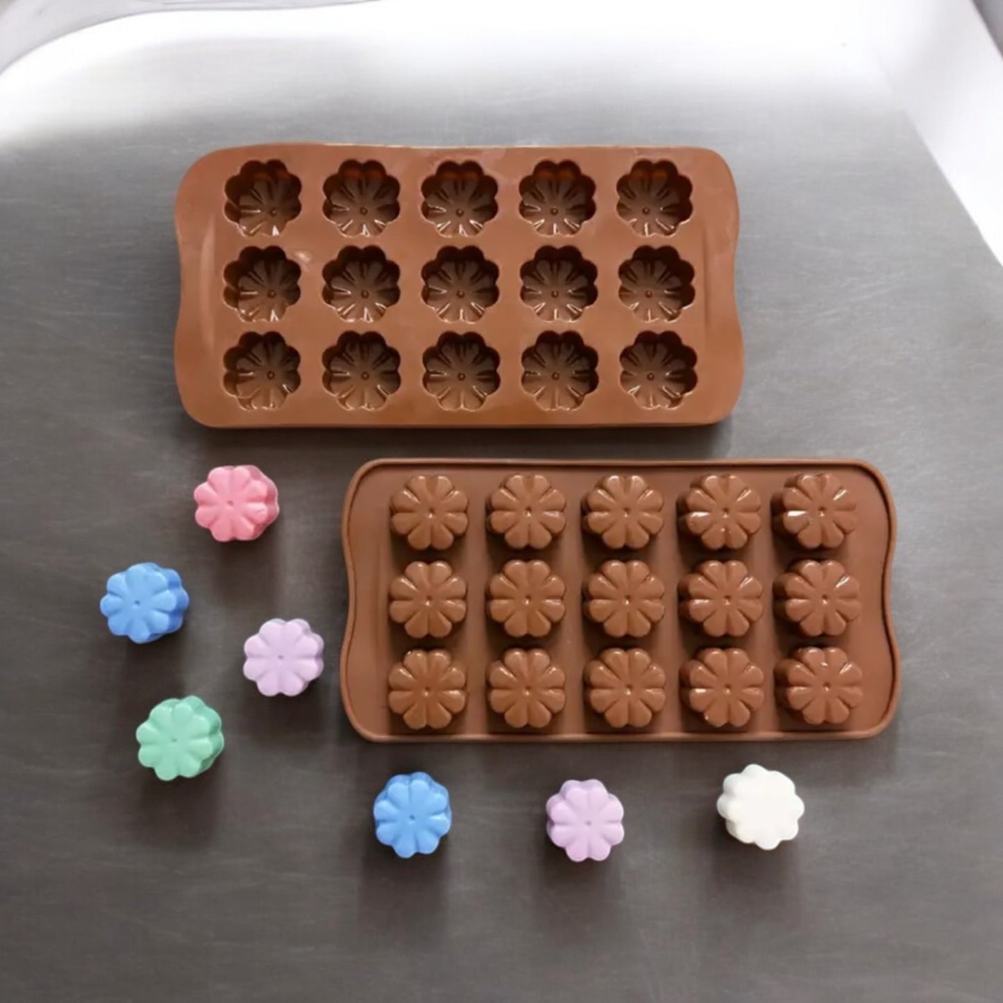 Moule silicone fleur