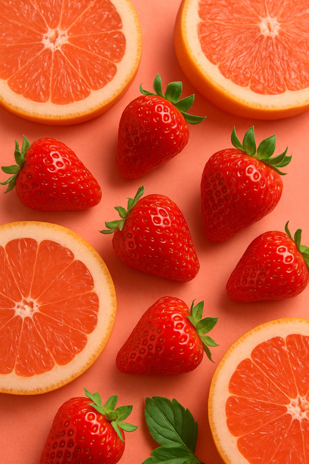 Éclat fraise et pamplemousse