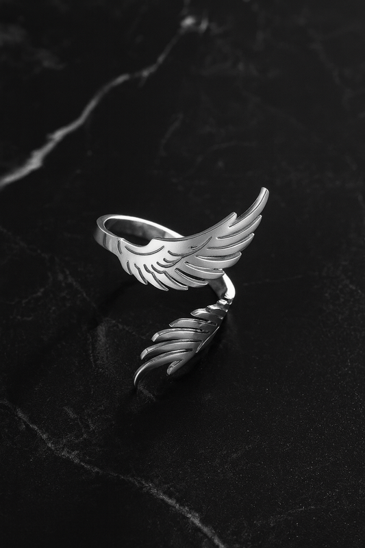 Bague réglable en acier inoxydable – Ailes