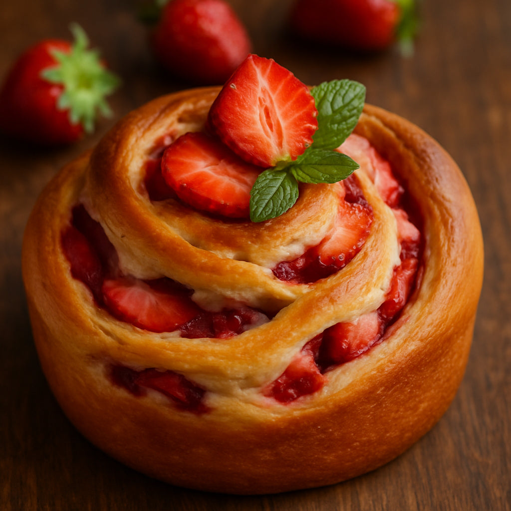 Brioche aux fraises