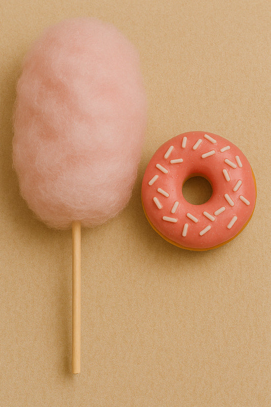 Barbe à papa glaçage fraise