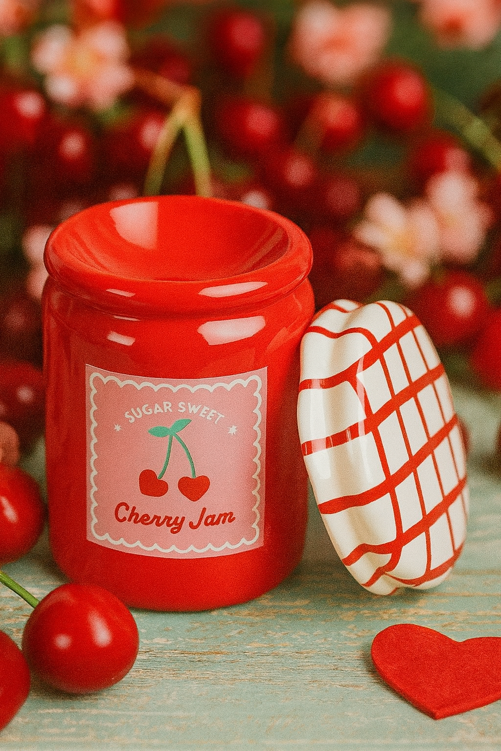 Brûleur Pot de Confiture Cerise