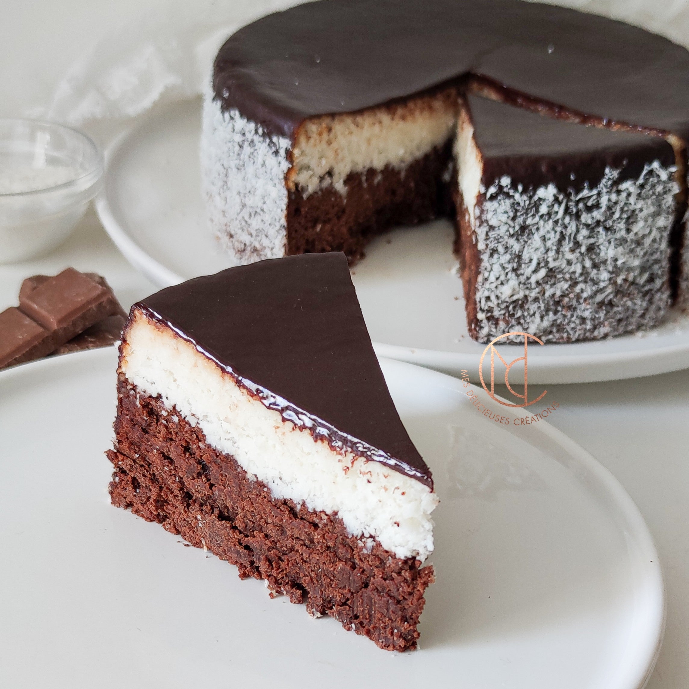 Gâteau chocolat coco