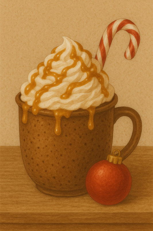 Chocolat chaud au caramel de Noël
