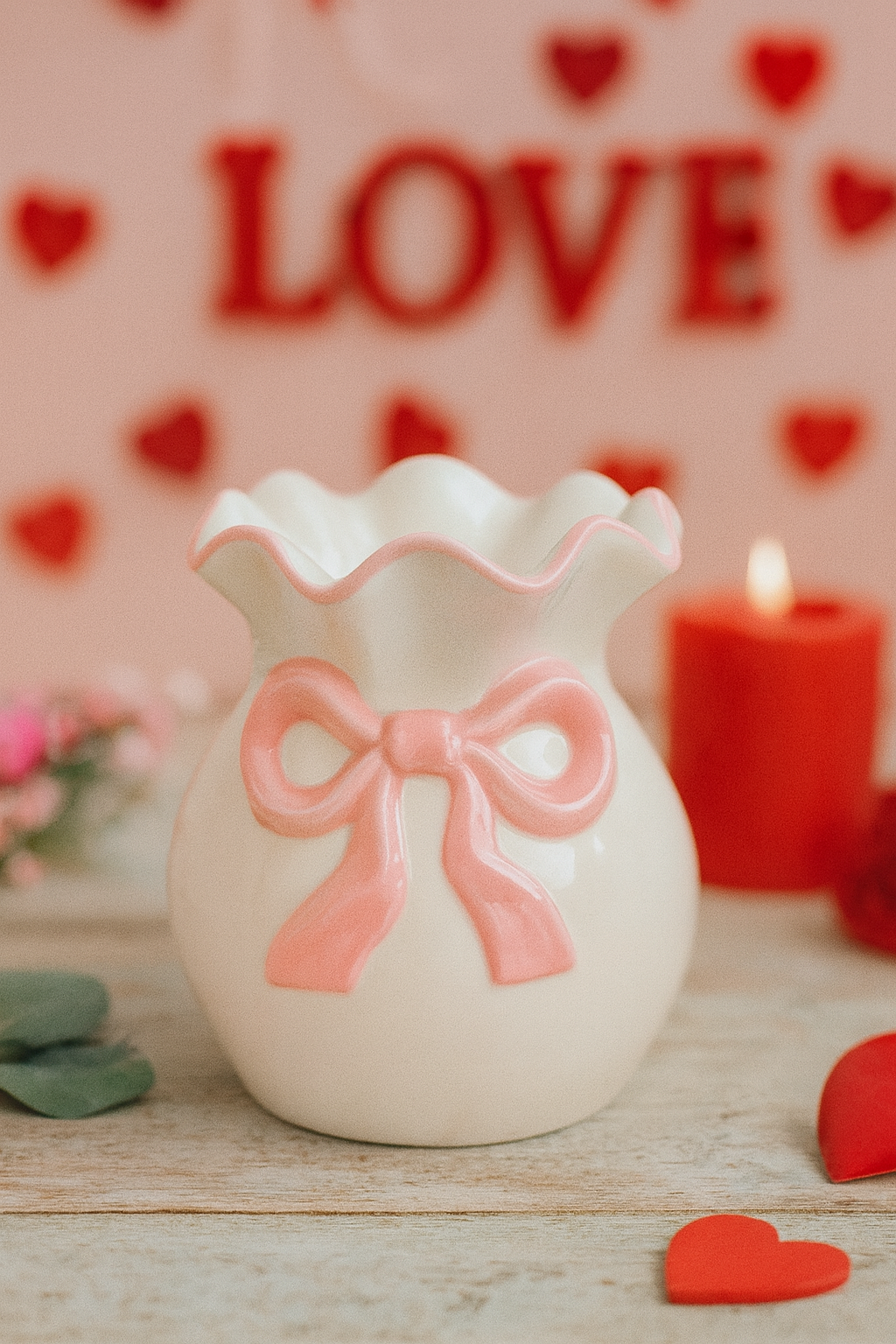 Brûleur Nœud Blanc et Rose