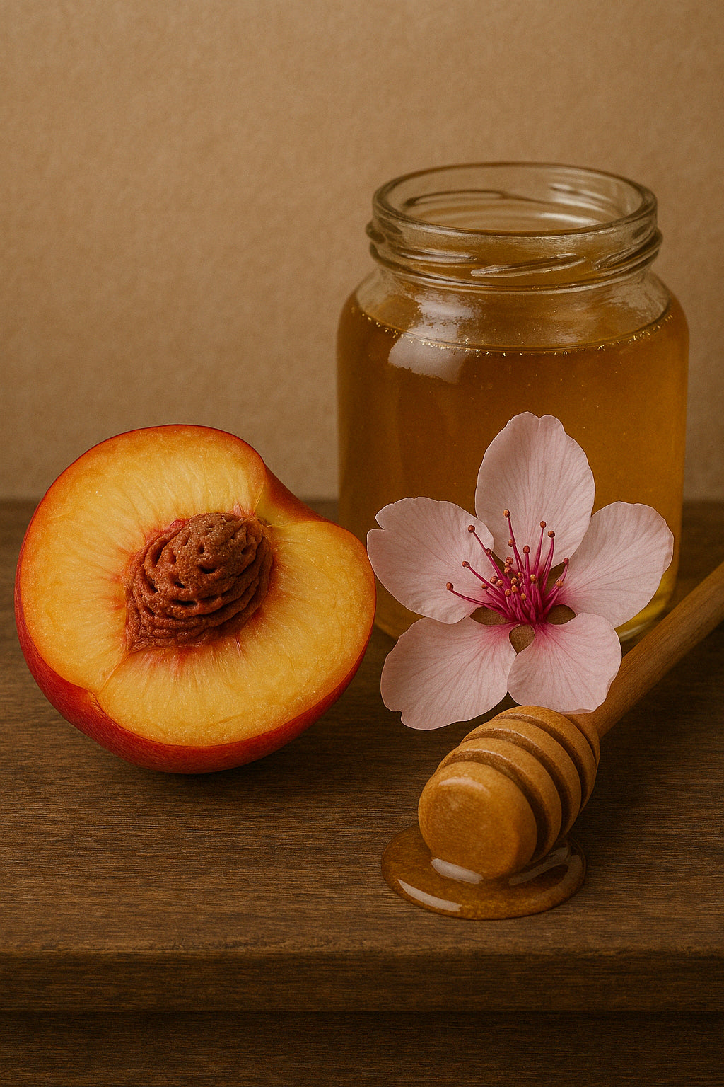 Fleur de nectarine et miel