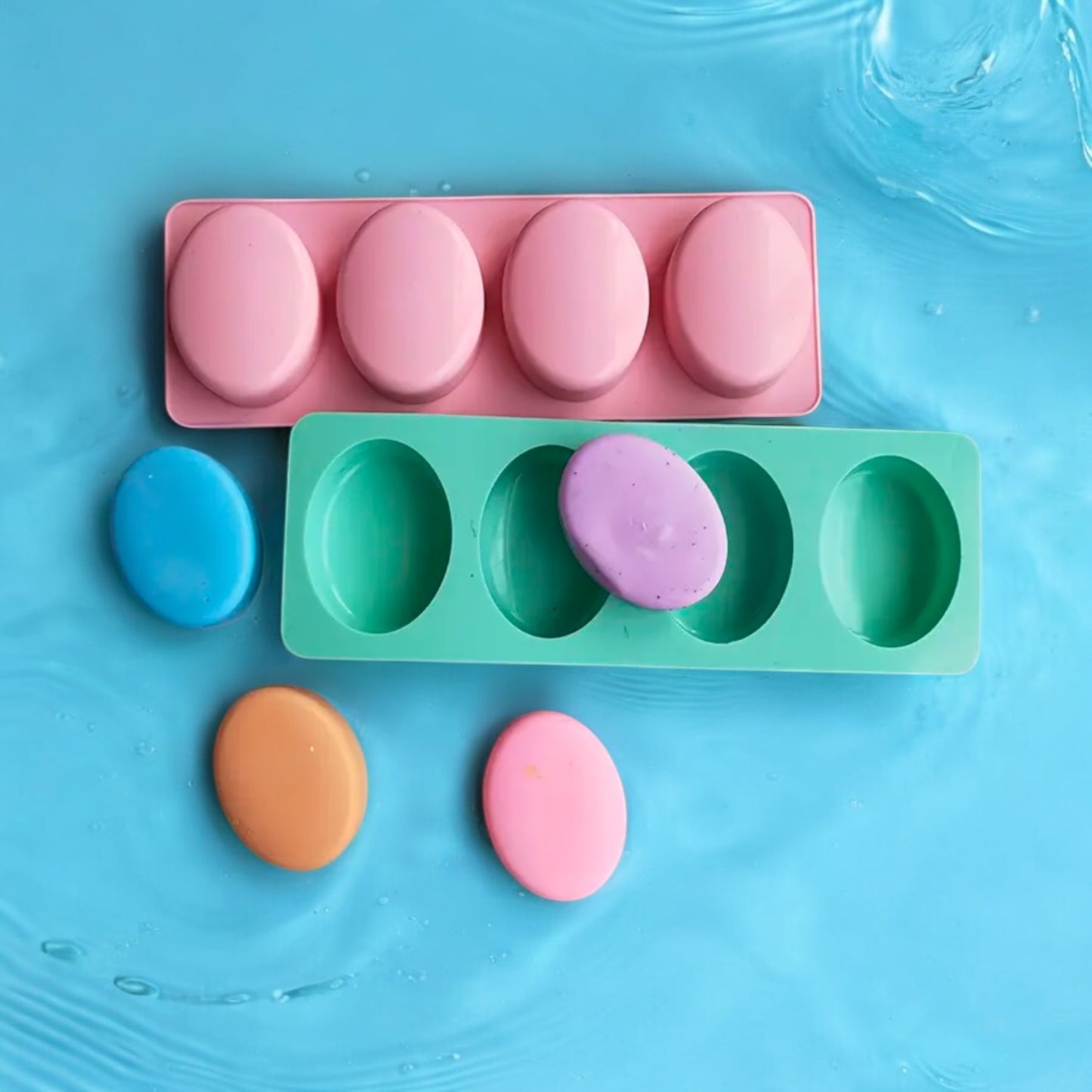 Moule silicone savon oval